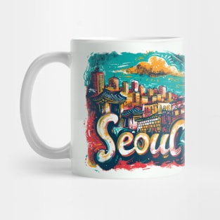 Seoul Retro South Korea t-shirt Mug